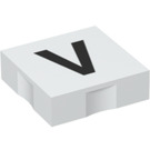 Duplo Tile 2 x 2 with Side Indents with "V" (6309 / 48561)