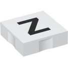 Duplo Piastrella 2 x 2 con Lato Indents con "Z" (6309 / 48589)