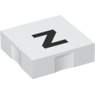 Duplo Fliese 2 x 2 mit Seite Indents mit "z" (6309 / 48591)