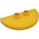 Duplo Tegel 2 x 4 x 1/3 Halve Rond met Twee Noppen (3808)