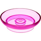 Duplo Rosa oscuro transparente Dish (31333 / 40005)