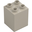 Duplo Very Light Gray Brick 2 x 2 x 2 (31110)