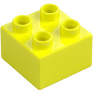 Duplo Vibrant Yellow Brick 2 x 2 (3437 / 89461)