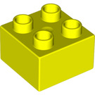 Duplo Vibrant Yellow Brick 2 x 2 (3437 / 89461)