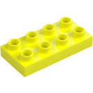 Duplo Vibrant Yellow Plate 2 x 4 (4538 / 40666)