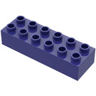 Duplo Violet Brick 2 x 6 (2300)