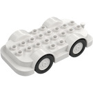 Duplo Wheelbase 4 x 8 med hvid Hjul (24911)