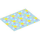 Duplo White Baby Blanket 8 x 10 with Suns and Planets (103667)