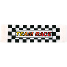 Duplo White Banner with "TEAM RACE" (42301)