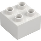 Duplo Biały Cegła 2 x 2 (3437 / 89461)