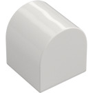 Duplo White Brick 2 x 2 x 2 with Curved Top (3664)