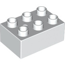 Duplo White Brick 2 x 3 (87084)
