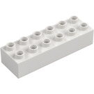 Duplo Biały Cegła 2 x 6 (2300)