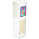 Duplo White Column 2 x 2 x 6 with framed baby picture on the wall Sticker (6462)