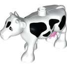 Duplo Weiß Cow mit Schwarz Patches und Rosa Udder (12053 / 87304)