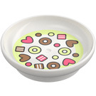 Duplo White Dish with Cereal Hoops and Hearts (31333 / 104379)