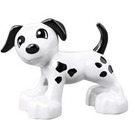 Duplo White Dog with Black Spots and Black Tail (58057 / 89697)