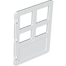 Duplo Bianco Porta con pannelli di dimensioni diverse (2205)