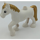 Duplo White Horse with Gold mane (11921 / 74623)