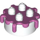 Duplo White Layer Cake with Dark Pink Icing (35682 / 76317)