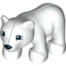 Duplo Wit Polar Bear Cub - Walking (12023 / 64150)