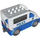 Duplo Bianco Polizia Van con Parte posteriore Porta (58233)