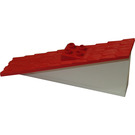 Duplo White Roof Support 3 x 11 x 4 with Red Shingled Roof and Chimney