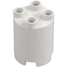 Duplo Bianco Rotondo Mattoncino 2 x 2 x 2 (98225)