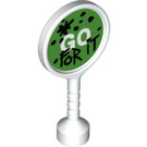 Duplo Wit Rond Sign met "GO voor It" (41759 / 50406)