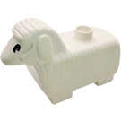 Duplo White Sheep with Short Legs and Black Eyes