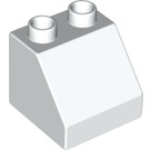 Duplo blanc Pente 2 x 2 x 1.5 (45°) (6474 / 67199)