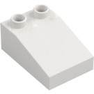 Duplo White Slope 2 x 3 22° (35114)