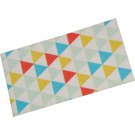 Duplo Blanc Towel 3 x 6 avec Triangles