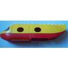 Duplo Yellow Airplane Jetliner Fuselage with Red Base and Cargo Door