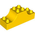 Duplo Yellow Bow 2 x 6 x 2 (4197)