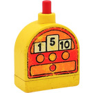 Duplo Yellow Brick 1 x 2 x 2 Rounded Top with Bell and Cash Register