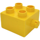 Duplo Yellow Brick 2 x 2 with Pin (3966)