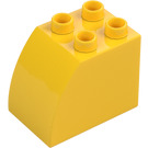 Duplo Gul Kloss 2 x 3 x 2 med Böjd Sida (11344)