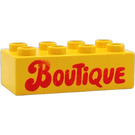 Duplo Yellow Brick 2 x 4 with Boutique (3011)