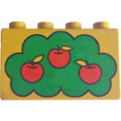 Duplo Geel Steen 2 x 4 x 2 met appel Boom (31111 / 82888)