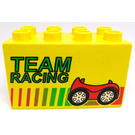Duplo Yellow Brick 2 x 4 x 2 with "TEAM RACING" (31111)