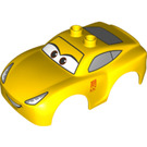 Duplo Yellow Car Chassis 7 x 4 Cruz Ramirez (33534)