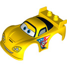 Duplo Jaune Voiture Haut - Jeff Gorvette (10245 / 12153)