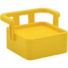 Duplo Amarillo Chair Soporte trasero no sólido