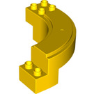 Duplo Žlutá Zakřivený Road Sekce 6 x 7 x 2 (31205)