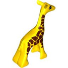 Duplo Yellow Giraffe Calf with Square Feet (81522)