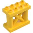 Duplo Keltainen Lattice Seinä 2 x 4 x 3 (65156)