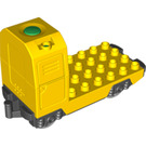 Duplo Amarillo Locomotive Base Motor 4 x 8 x 5 (54741 / 99844)