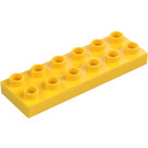 Duplo Geel Plaat 2 x 6 (98233)