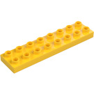 Duplo Yellow Plate 2 x 8 (44524)